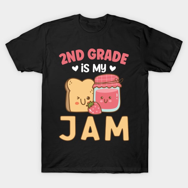 2nd grade is my Jam | Funny First Day of School Teacher Girls & Boys T-Shirt by TeePalma